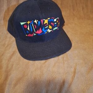 Vintage Graffiti Budweiser Black Cap with Colorful Logo